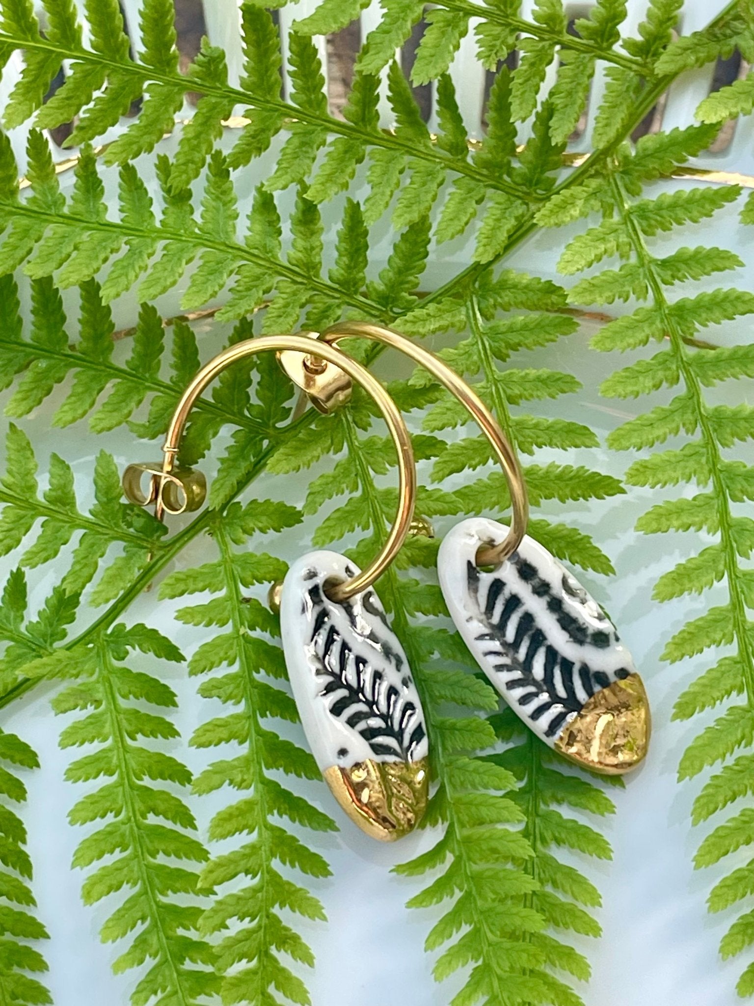 Oorsteker Batik 04 - hart&ziel design