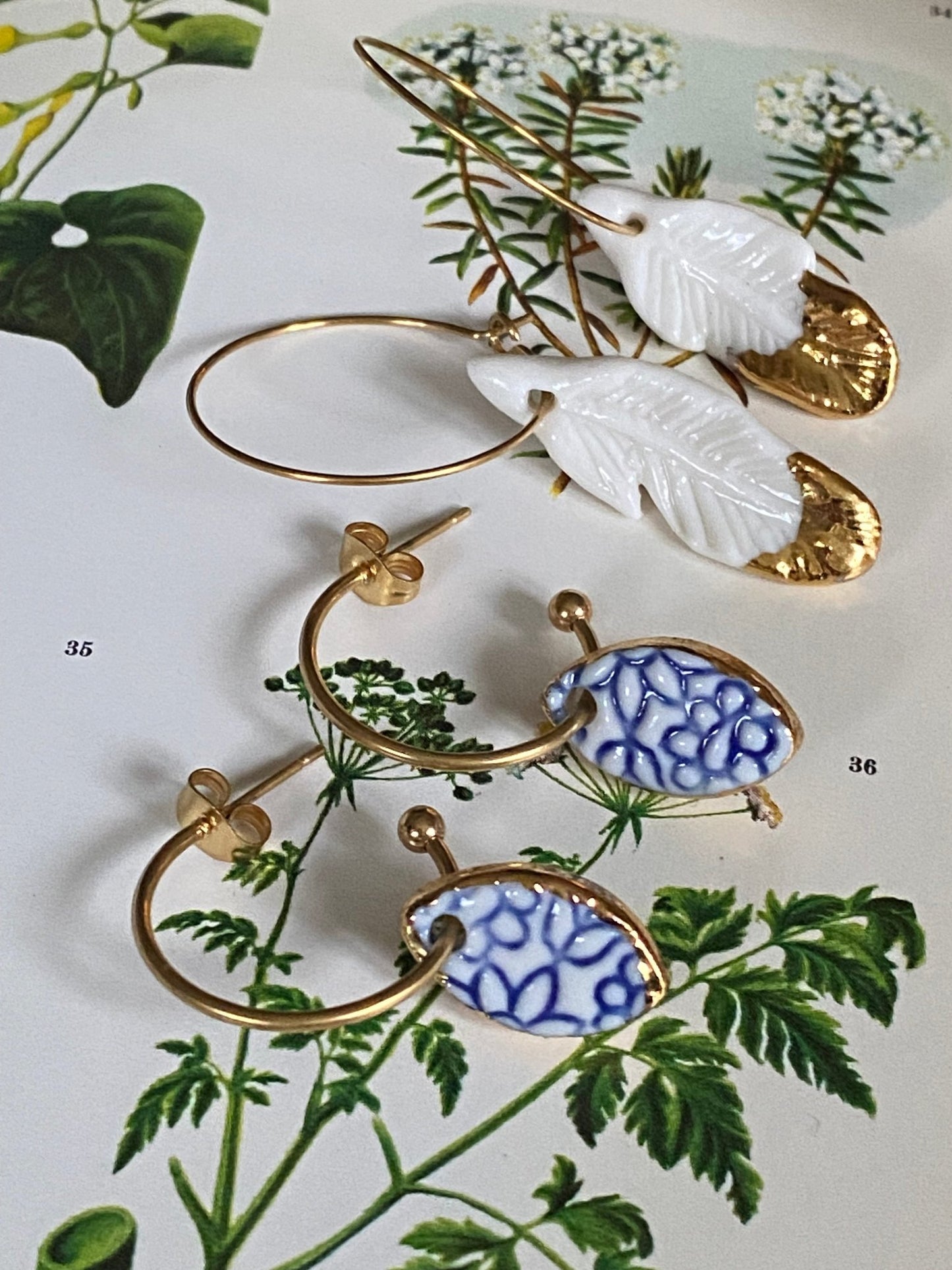 Oorsteker Batik - hart&ziel design