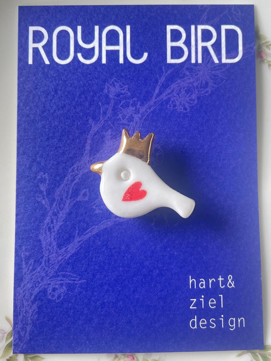 ROYAL BIRD - Hartje rood 2 limited edition - hart&ziel design